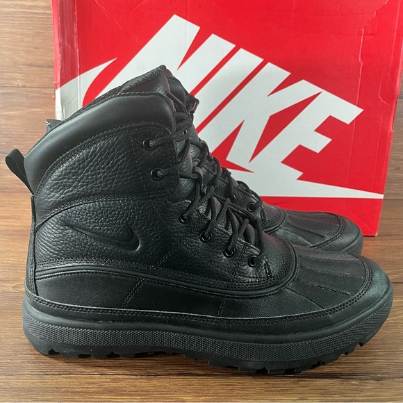 Nike ACG Other - Nike ACG Woodside 2 Boots Lace Up Shoes Triple Black Sneakers Men’s Size 9.5